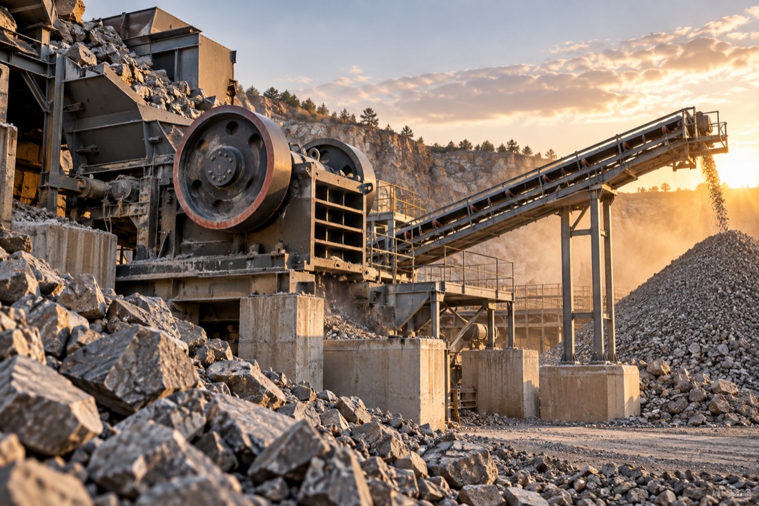 Crushing & grouting — illustrative equipment photograph