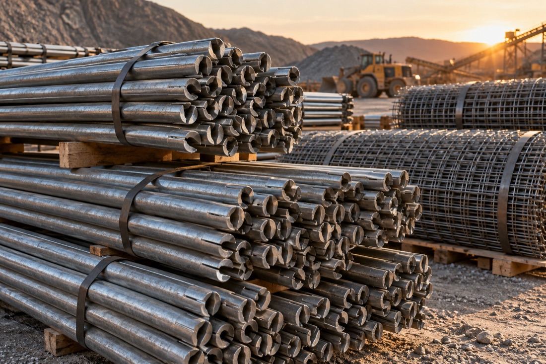 Underground support — illustrative equipment photograph